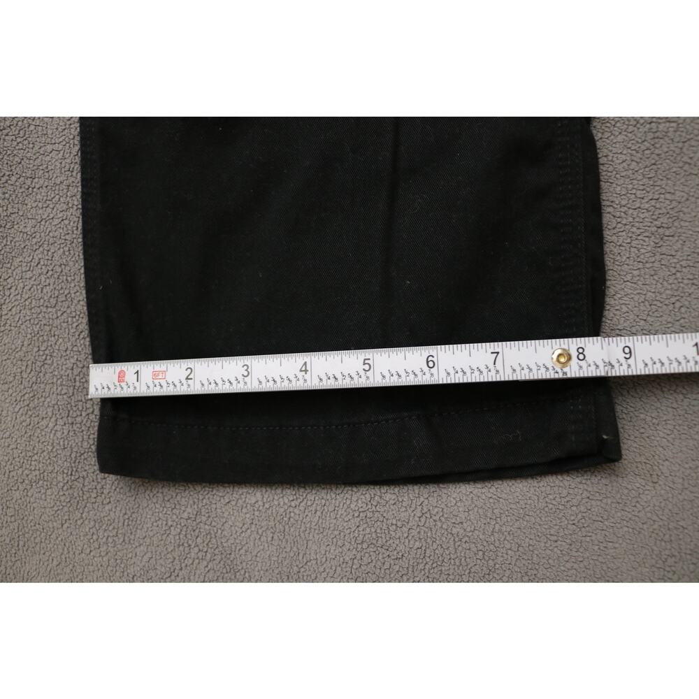 CARHARTT Pants Mens 36x29 Black Washed Loose Original Fit Workwear - Picture 3 of 13